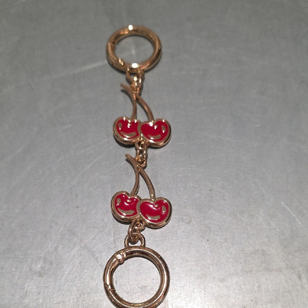 Cherry Keychain Or Bag Extender - image 1